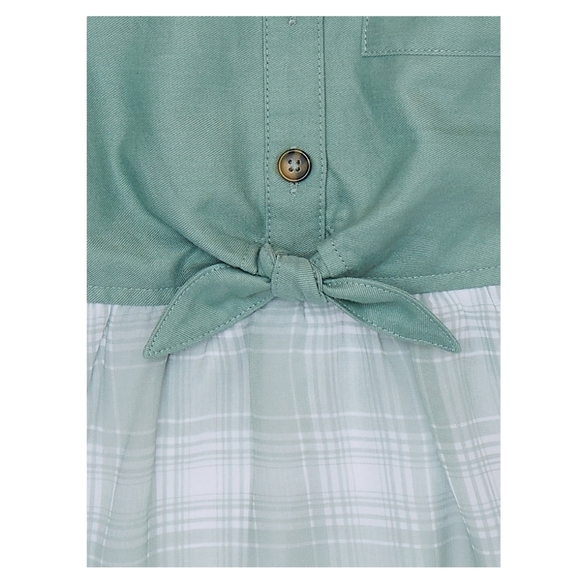 Wonder Nation Girls Tie Front Dress - Picture 2 of 4